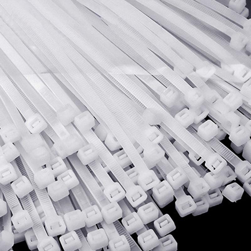 Reusable Zip Ties Adjustable Heavy Duty Fastening Cord Ties 100x Multi-purpose Nylon Cable Cord Management Self-Locking Black