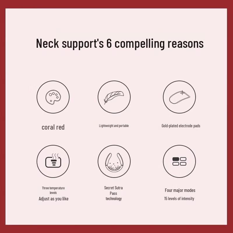 SKG Smart Neck Massager with Heat and Pulse CN plug (adapter included)