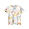 Kids Animal Print Crew Neck Short Sleeve Casual Loose Fit T Shirt Soft Comfortable Fabric Suitable for Everyday Wear