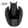 Novelty Plant Gift Hanging Bat Pot, 3D Printed Owl Planter, Halloween Sturdy Flower Pot Gothic Holder for Trailing Vines, Home Porch