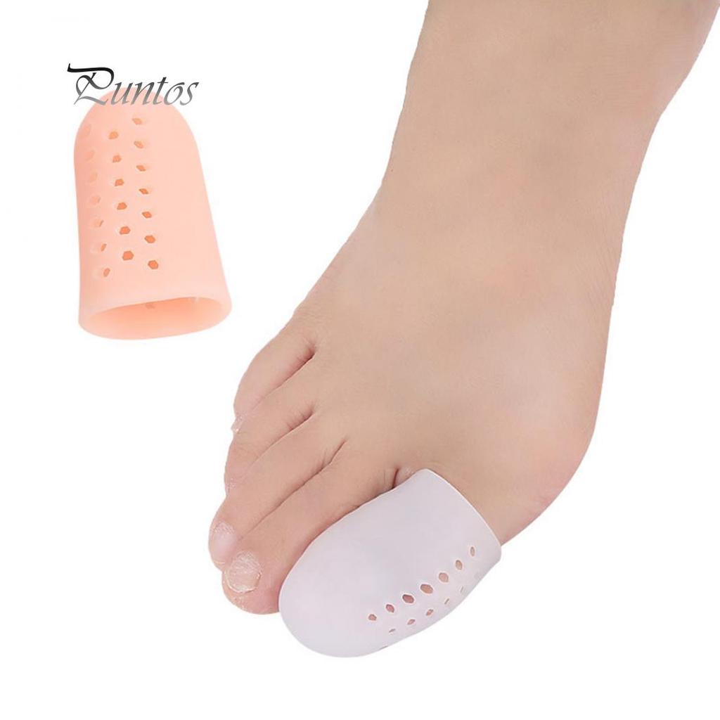 2 Stück Anti-Schleifen Big Toe Protector Case Cover Separator Fußpflege mit Loch