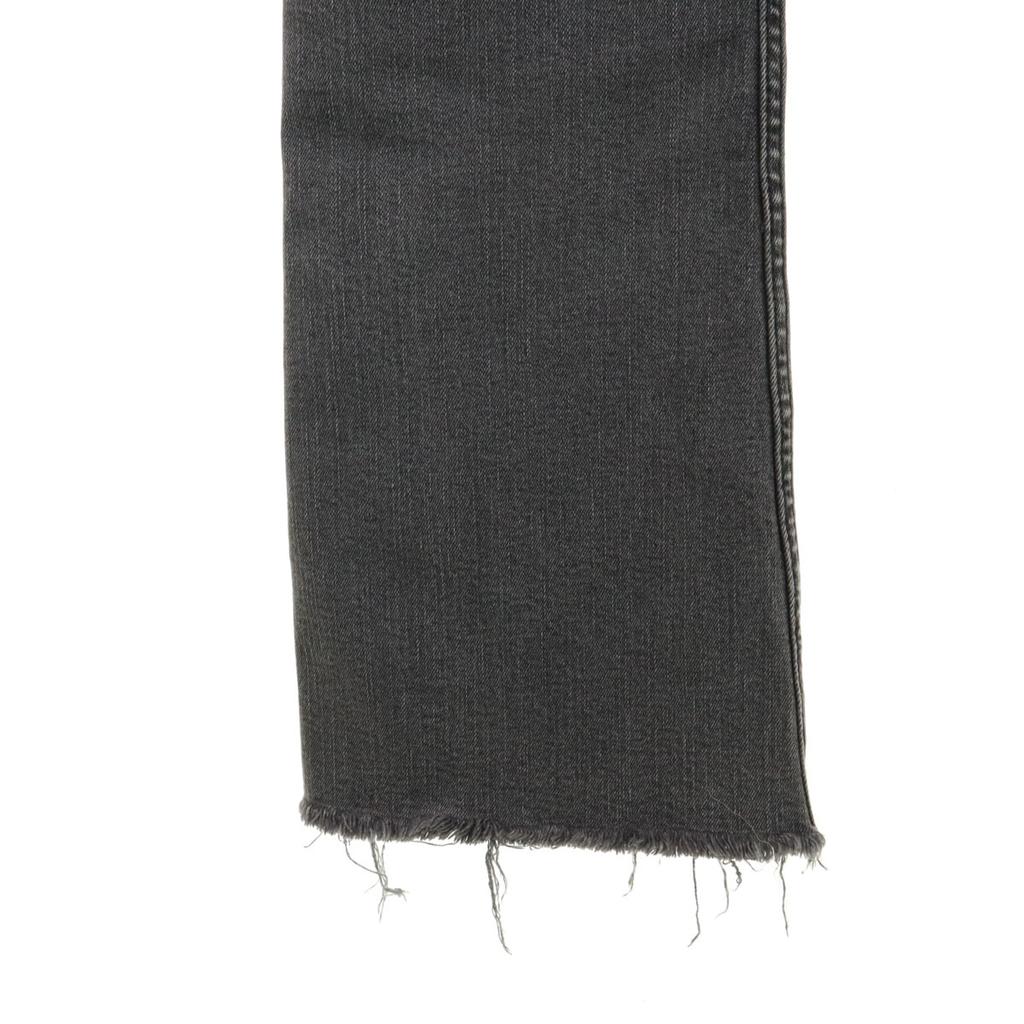 Zara Cut-off Processing Boot Cut Denim Pants 40 Charcoal Jeans Women Used