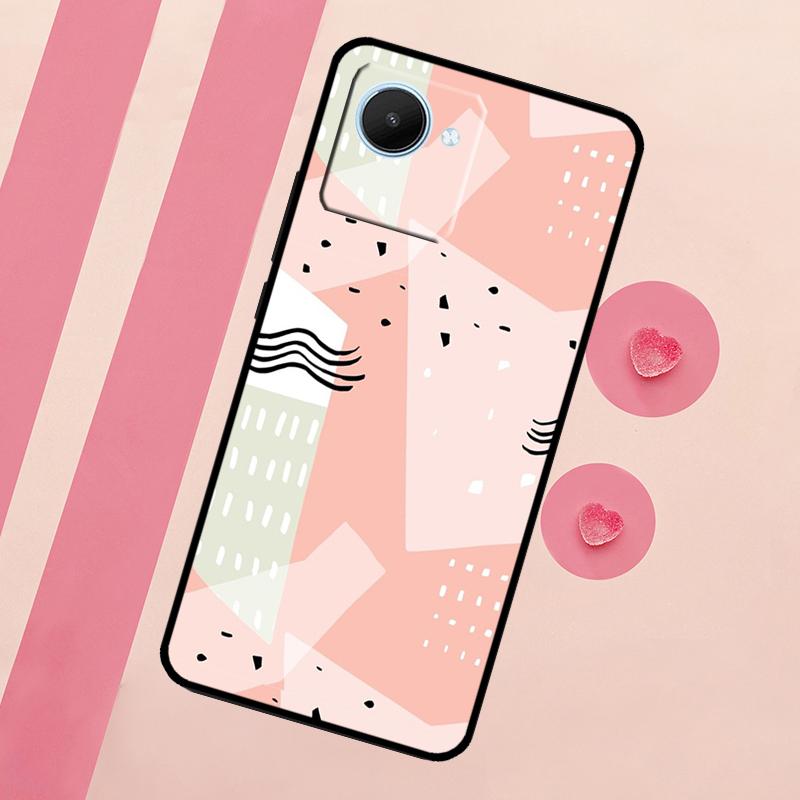 

Polka Dots Lines Abstract Art For Realme 10 11 12 13 14 Pro Plus C55 C71 C75 C67 C63 C61 C53 C35 C65 GT6 GT7 15 Pro Case Realme 11 Pro