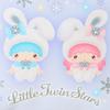 Sanrio Sweets Pouch Little Twin Stars Kiki Lala Christmas Gift 248321 & (Snow Rabbit)