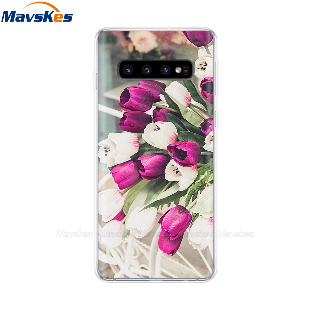 La più recente custodia stampata in TPU per Samsung Galaxy S10 S10 + Coperture del telefono per Samsung S10 Plus S10e Custodie Cover posteriore Paraurti Fundas Coque