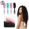 Curly Hair Brush - Gentle Detangling & Styling Comb for Wet or Dry Curls, Reduces Pulling & Separation Ideal for Women Men Girls