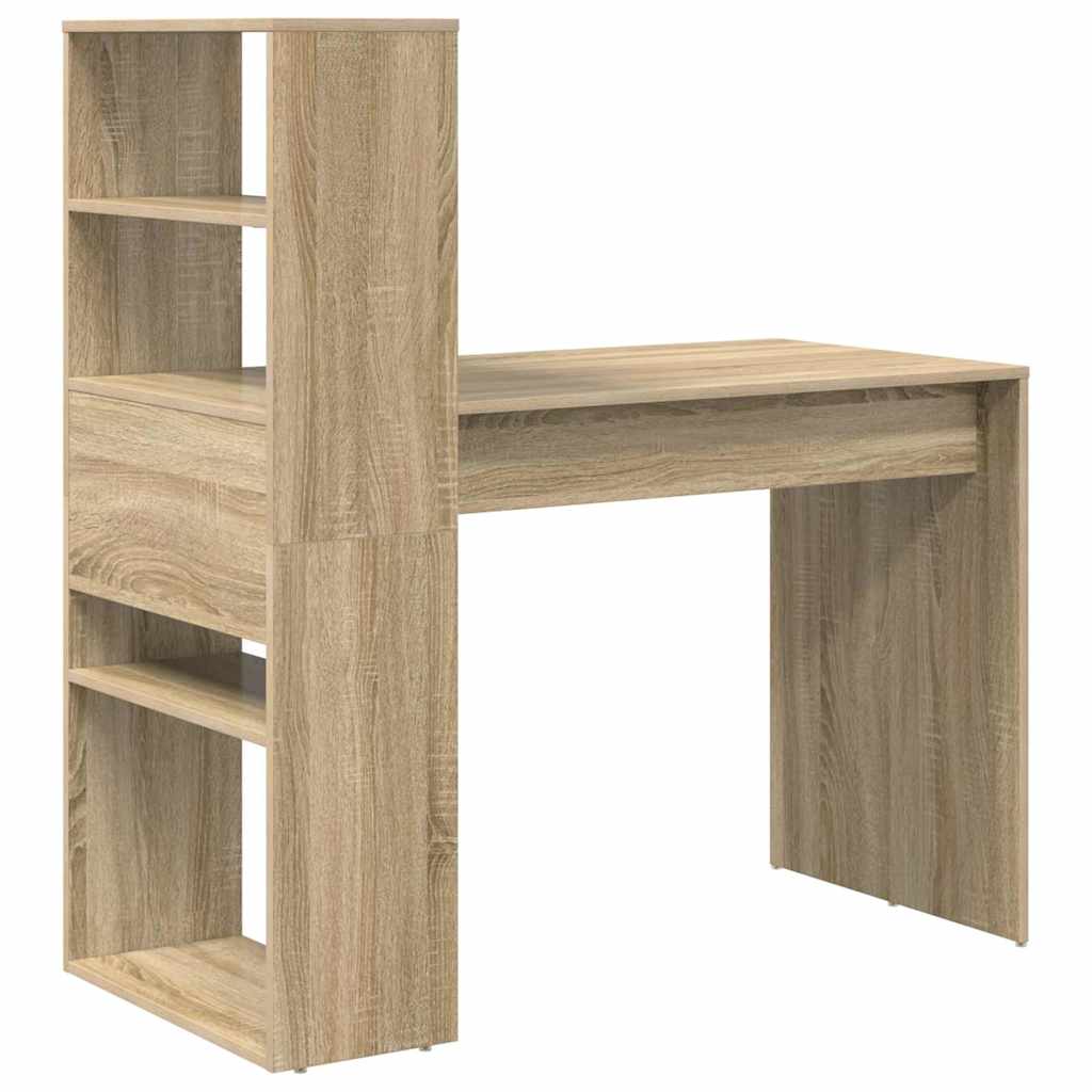 Desk in Sonoma Oak 113 x 54 x 120 cm Engineered Wood