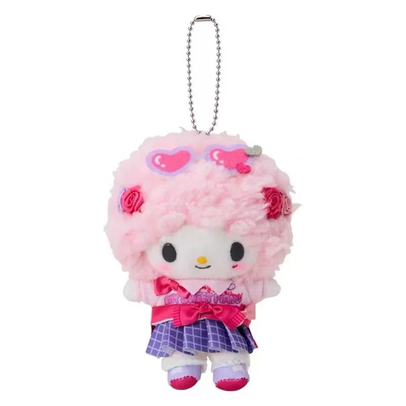 Sanrios Heisei Shining University Gen 2 Plush Toy Keychain Melody Kuromi Piano Spicy Girl Decoration Bag Charm Girly Bestie Gift