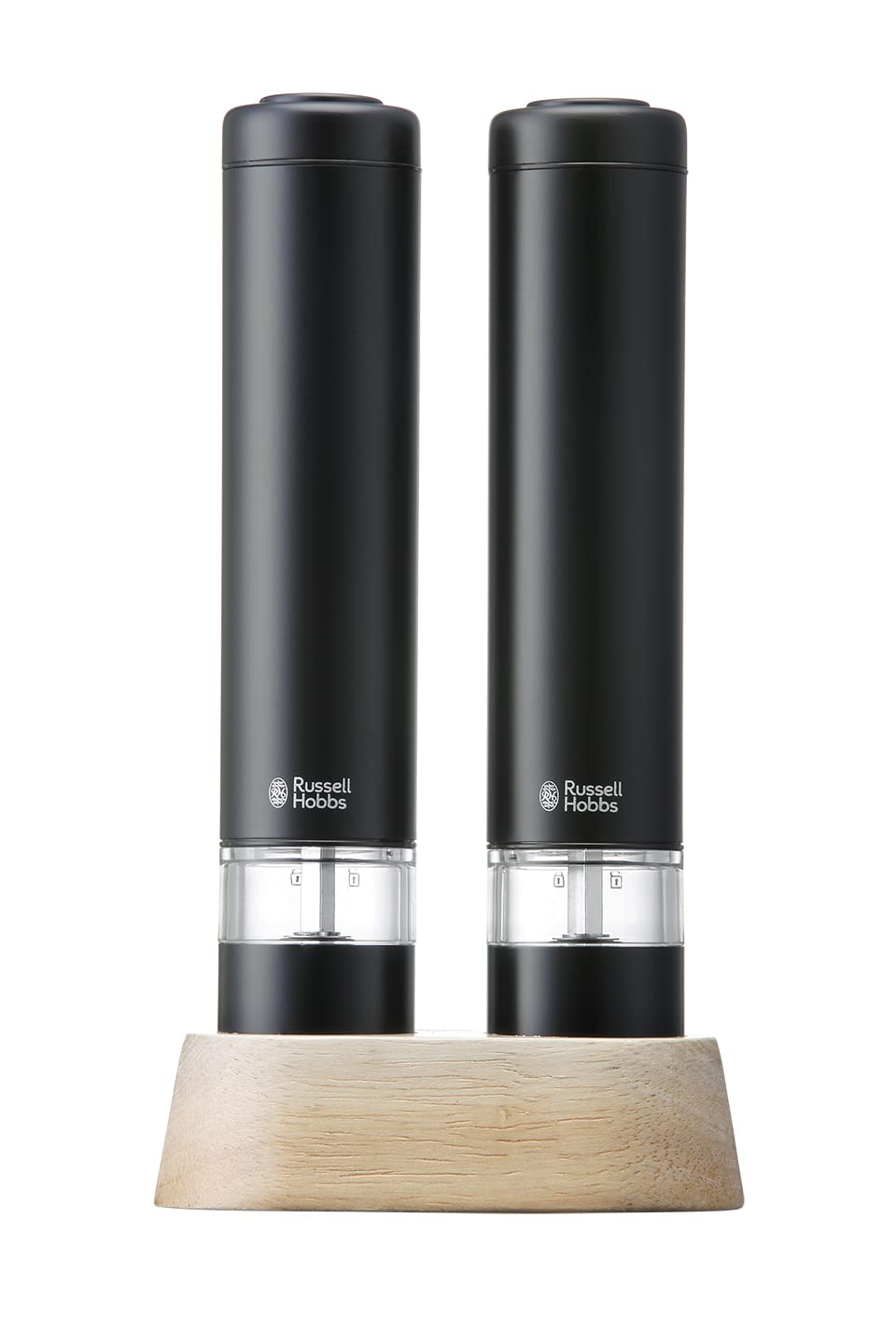 

Russell Hobbs Russell Hobbs Electric Mill Salt Pepper Mini Black 3 Month Extended Warranty Set of 2 Present Gift [Official] 7933JP-BK & чорний