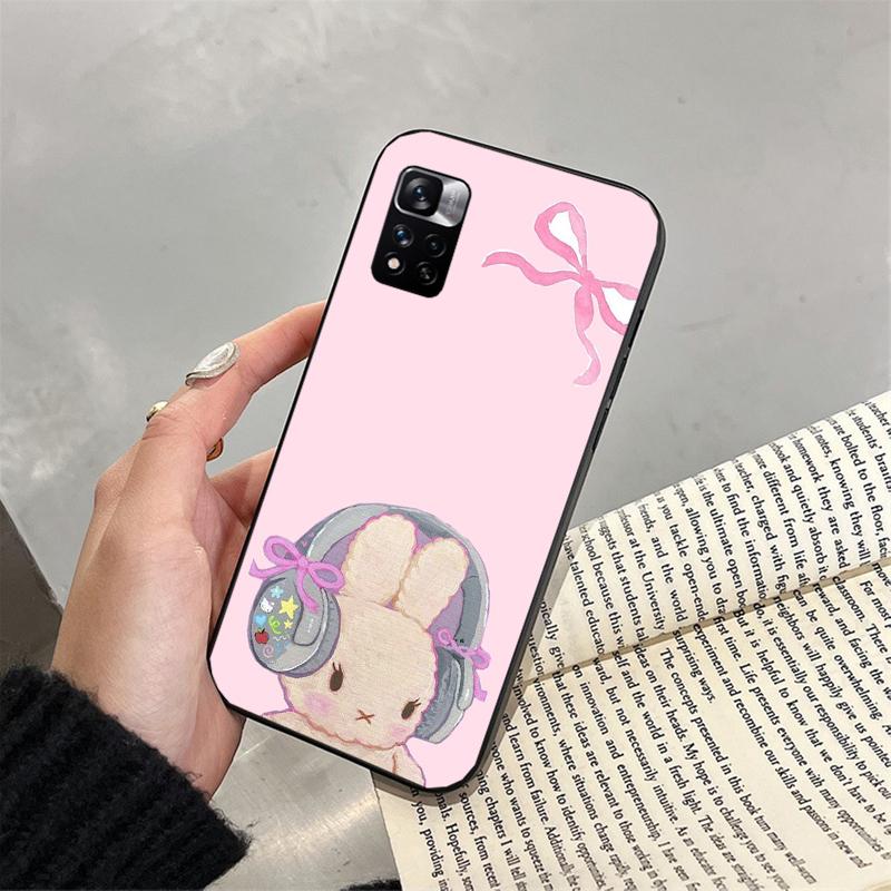 

Cute Rabbit Cartoon Carcasa Funda Phone Case For Xiaomi Redmi note 14 Pro Plus 14 13 12 11 10 Pro 14S 12S 11S Redmi 14C 13C Redmi Note 14 Pro 5G