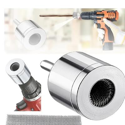 1pc 15/22mm Copper Tube Cleaning Brush Multi-Purpose Plumbing Pipe Power Drill Metal Cleaning Tools With 1 Replace Brush