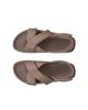 ECCO Cosmo PF Genuine Leather Women's Puffy Strap Sandals, 20665301674, Taupe, Size 23.5 Cm, 3E