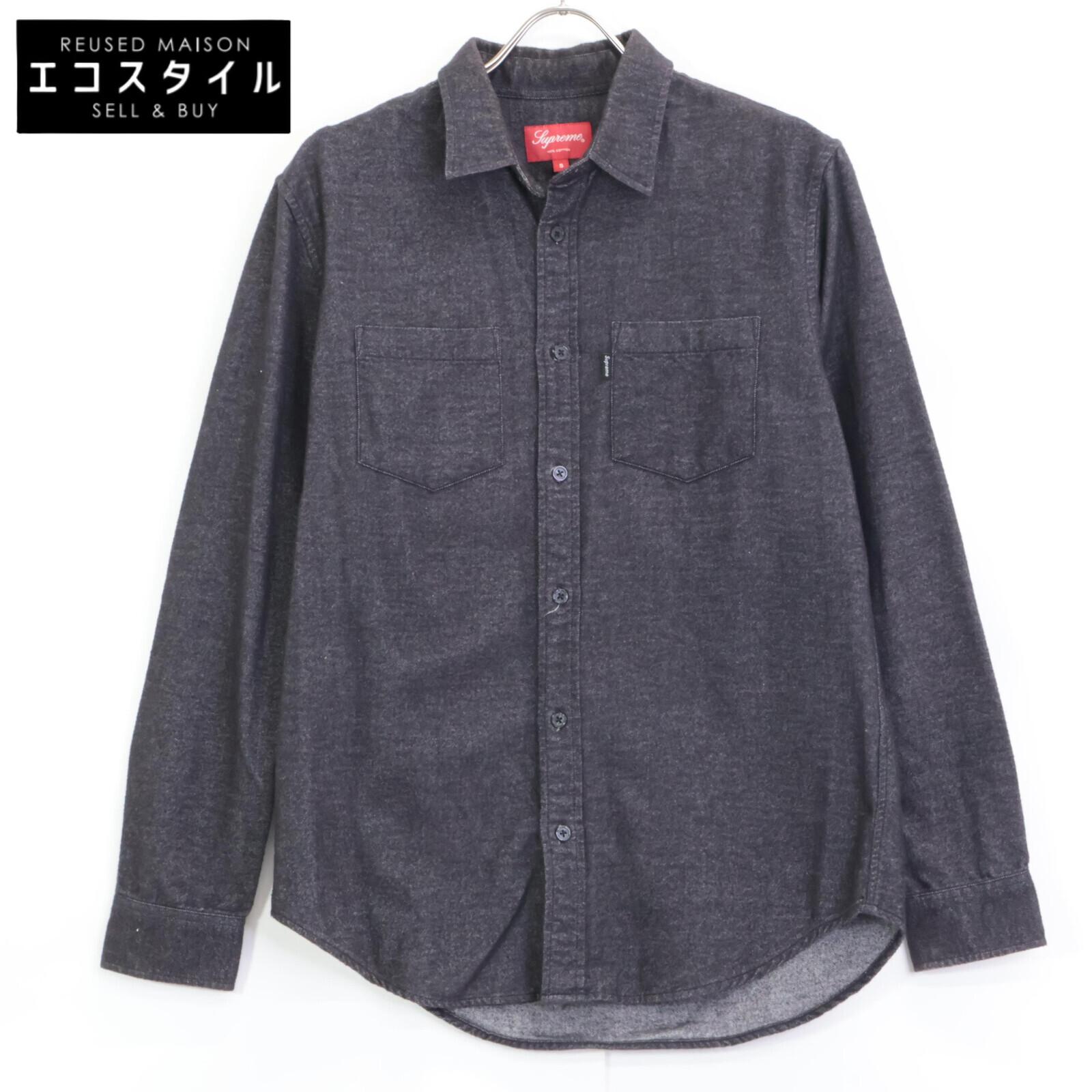 

Supreme Cotton long sleeve shirt tops S Charcoal grayUsed