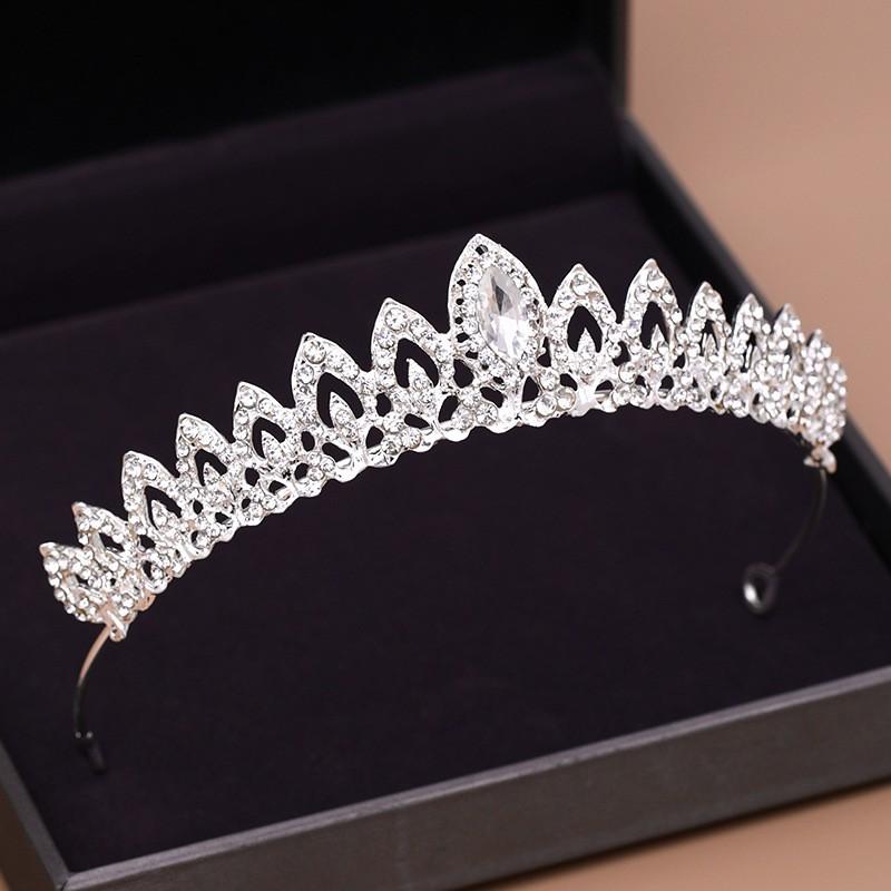 Bride's Crown Alloy Rhinestone King's Crown Hair Band Hair Accessory Bride's Wedding Headwear and Accessories