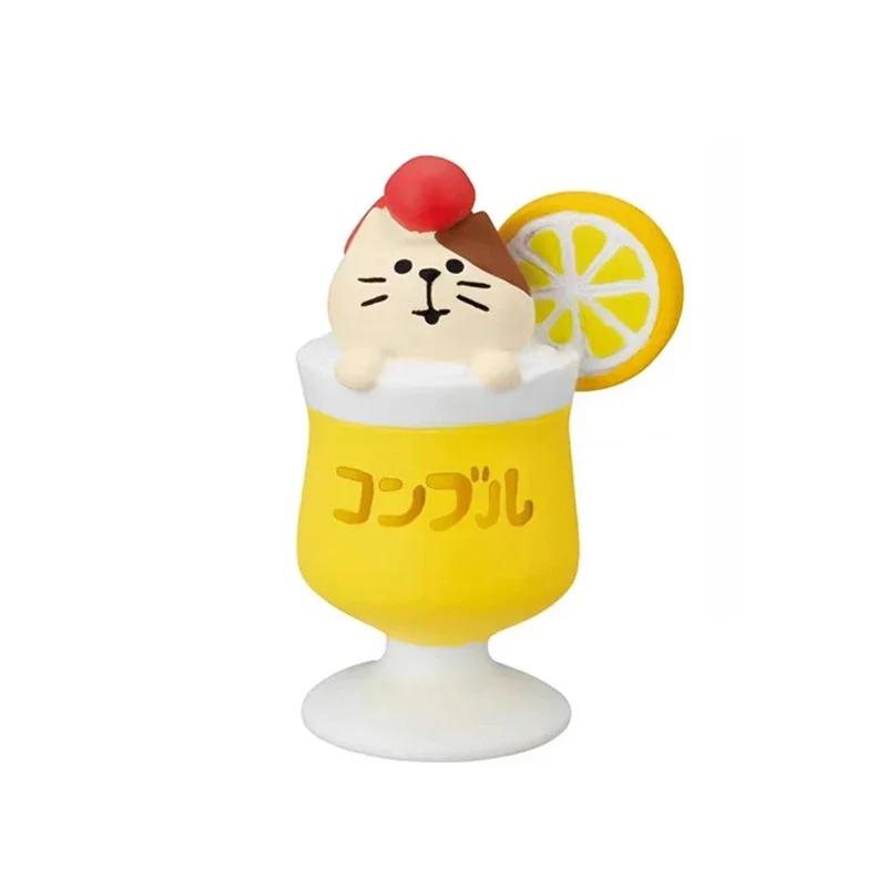 Japanese Groceries Lemon Cat Zakka Tide Play Gift Miniature INS Resin Crafts Small Decoration Scene Decoration Gift