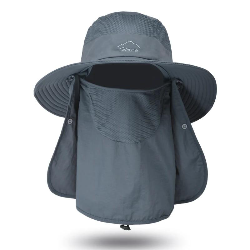 Xinbaoguan 100% Nylon 9073 Summer Outdoor Quick Drying Sunscreen Fisherman Hat Male Breathable Sunshade Face Covering Hat Female
