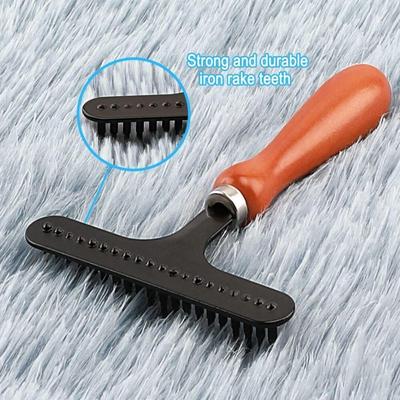 Massage Comb Carpet Rake Pet Cleaning Brush Shag Rug Rake Creative Brush Home Accessories
