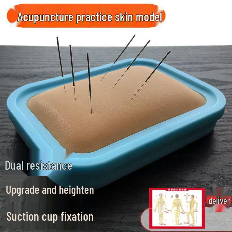 Acupuncture Practice Skin Simulation Kit: Beginner Needling Set with Practice Hand for TCM Students