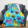 Sesame-Street Print Flannel Blanket High Quality Warm Comfortable Cover for All Seasons Perfect for Gifts Home Decor