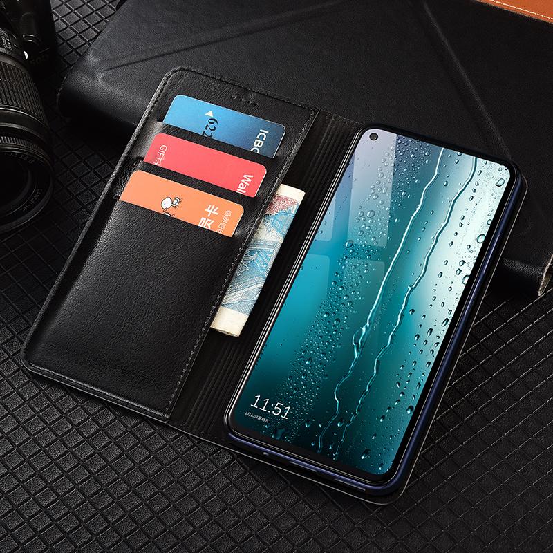 Flipové pouzdro z pravé kůže Crazy Horse pro Sony Xperia 1 5 10 II III IV V VI VII Plus Peněženka Kryty na telefon Odolné proti poškrábání