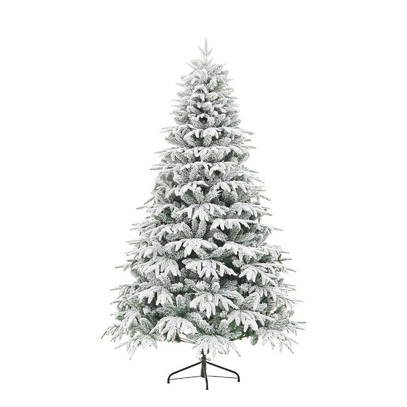 Falling Snow Christmas New PE Mixed PVC Flocking Less Snow Christmas Tree120 Cm