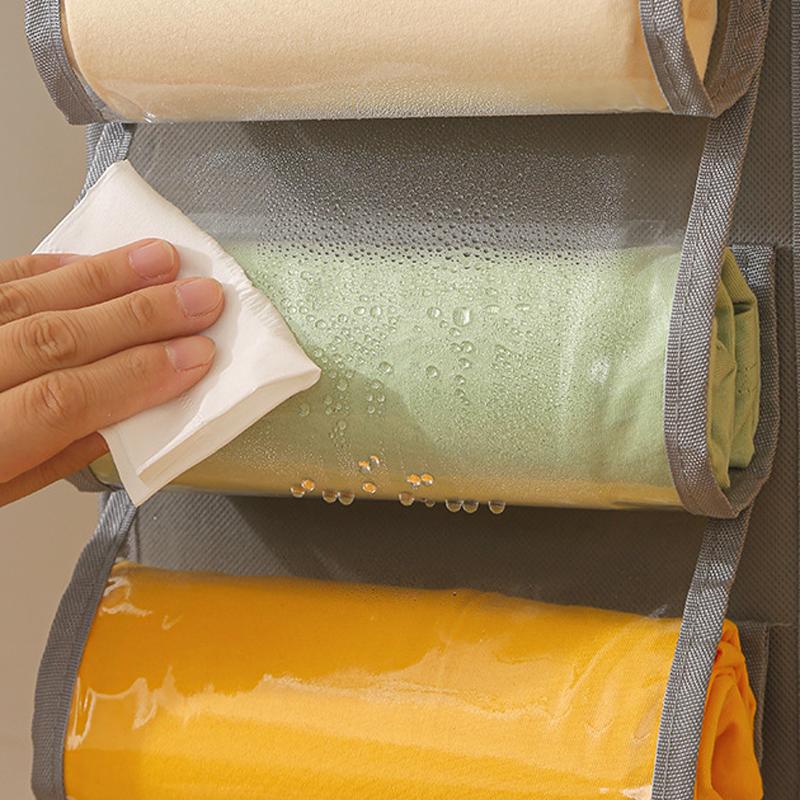 Sac de Rangement pour Leggings Cintre de Rangement Compartiment de Rangement Cintre Pliable Organisateur de Leggings Vêtements Placards Portables Porte-Rouleau