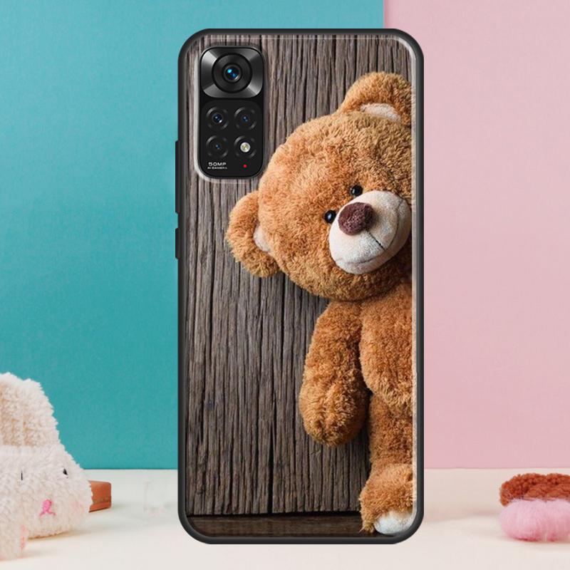 Cute Bear Case For Xiaomi Redmi Note 14 13 12 Pro 11 9 10 9S 10S 11S 12S Redmi 14C 13C 10C 12C Cover