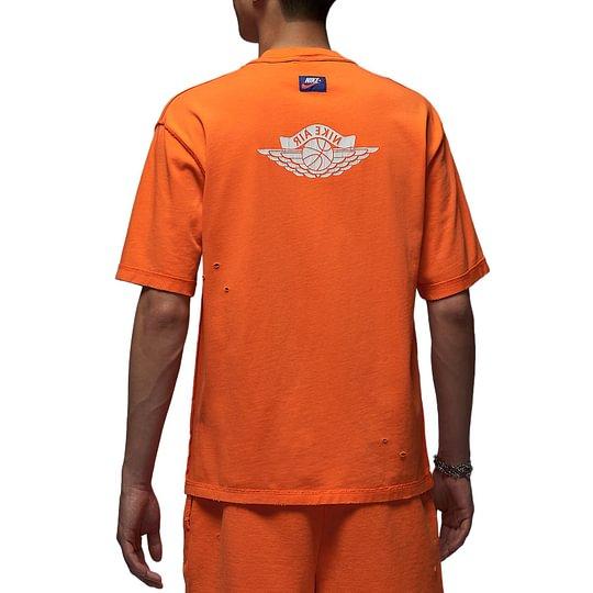 Jordan T Shirts Men's Fresh Orange/Sail White IB3131-820