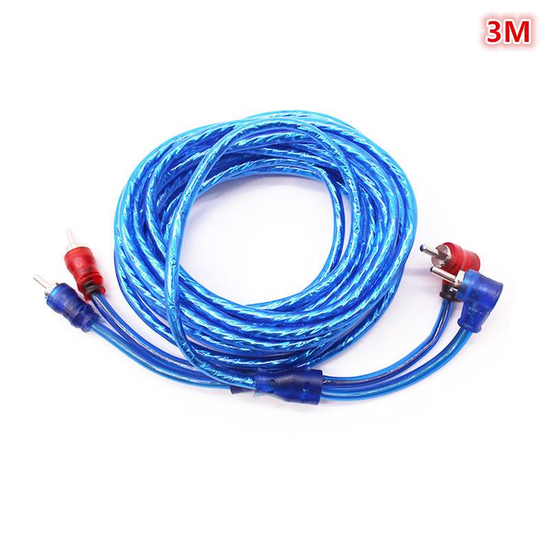 Automotive Pure Copper Audio Amplifier Cable 1/2/3/4.5/5M Car Audio System Modification Subwoofer Amplifier Wire Signal Cable