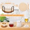 1 Pieces Of Cotton Coasters Insulation Pads Cotton Rope Decorations Coasters With Cup Holders Thickened Septa Coasters
