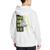 Timberland Moletom Esportivo Bordado com Letra Masculino Hoodies Branco-Areia A2DXU-BH7