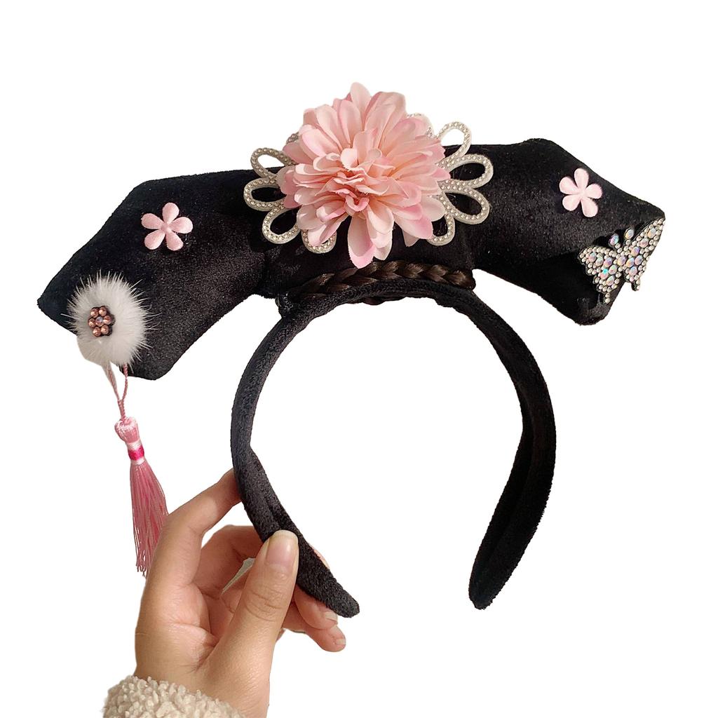 Concubine Hair Hoop for Dress Up Photography Props for Role Play and Theater Funny Princess Headdress
