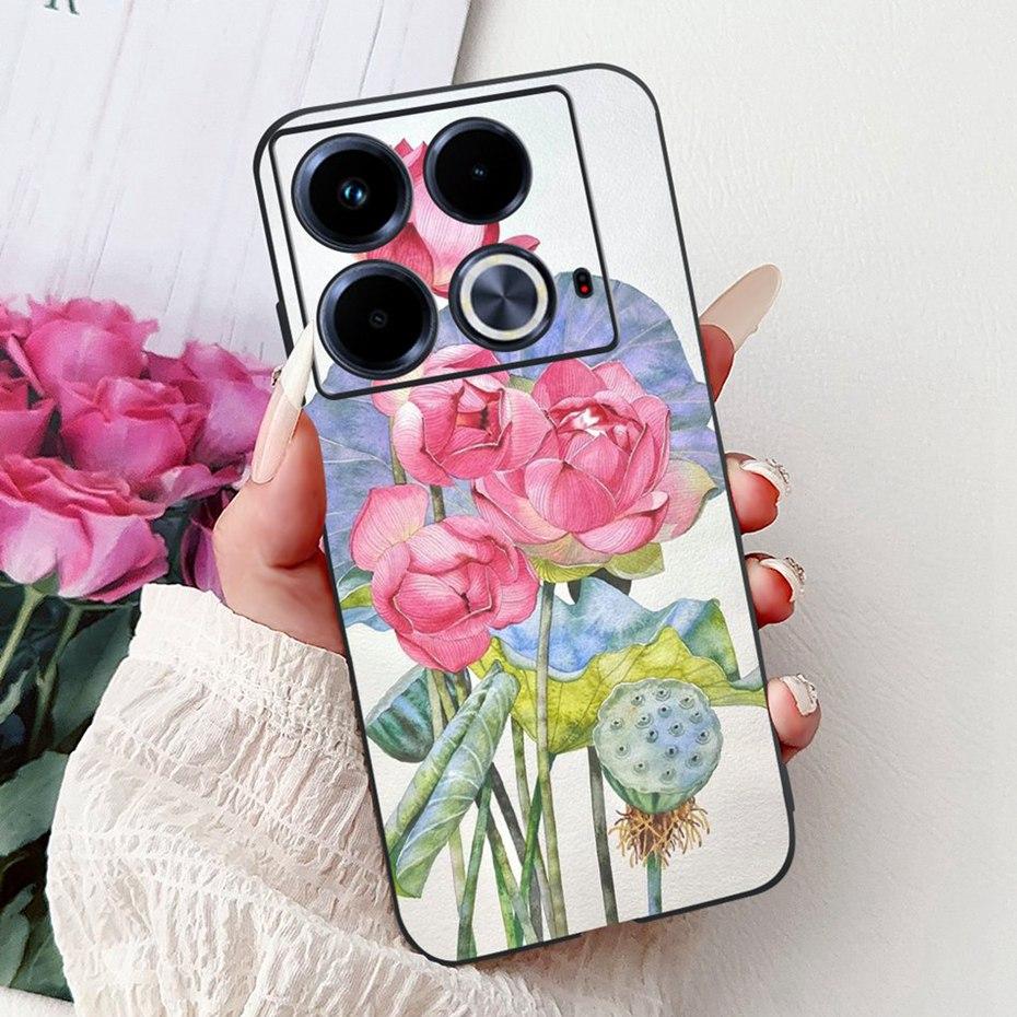 Cute Painting Phone Case For Infinix Note 40 40Pro Pro+ Soft Silicone TPU Back Cover For Infinix Note40 Pro Plus Cases Bumpers