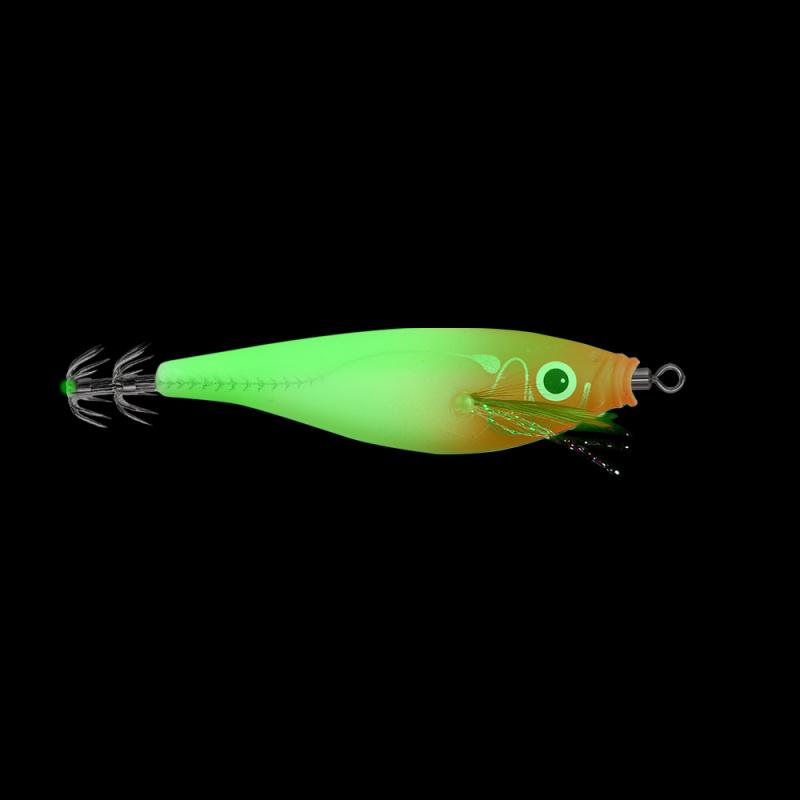 10cm10gLuminous Wooden Shrimp Noise Colorful Balance Shrimp Squid Hook Lure Hard Bait Sea Fishing Fake Bait Special Model