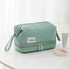 Large Travel Toiletry Cosmetic Bags Double Layer Portable Nylon Makeup Bags Storage Pouch for Women