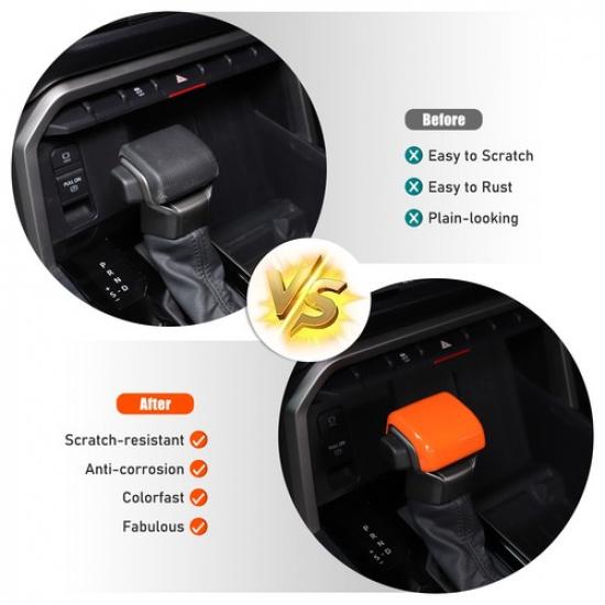 Orange Gangschaltungshebelabdeckung Zierleiste für Toyota Tundra/Sequoia 22-24/Tacoma 2024+