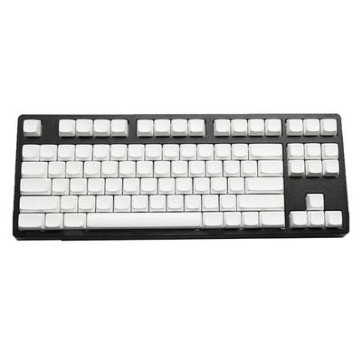 87 Tasti PBT Vuoti DIY per Tastiere Meccaniche Profilo XDA Senza Stampa Set di Tasti Bianchi per Switch MX