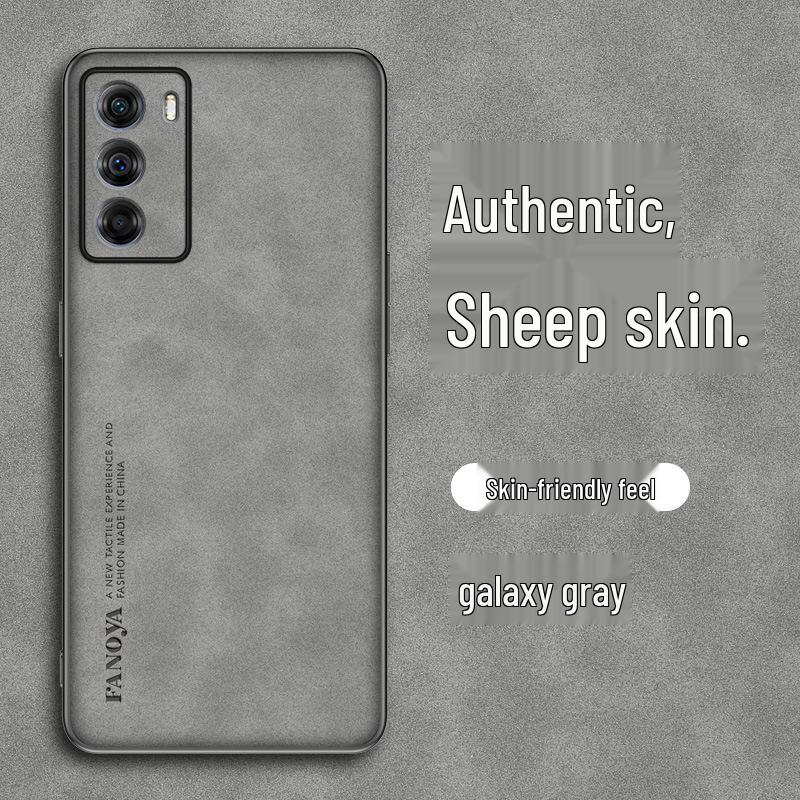 

Moto Edge S30/Motorola G200 Lambskin Phone Case - Protective Sheepskin Shell Edge S30 Champion Edition