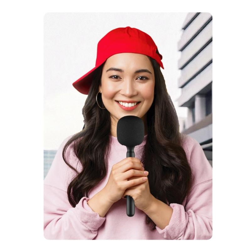 Wireless Microphone Handheld Grip Stick Interview Recording Bracket Stick For Mic/Rode Go/Relacar Microphone