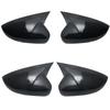 2 Pieces for Volkswagen VW Polo MK5 6C with Indicator ABS Side Rear View Mirror Cover Replacement Caps Shell Trim Black
