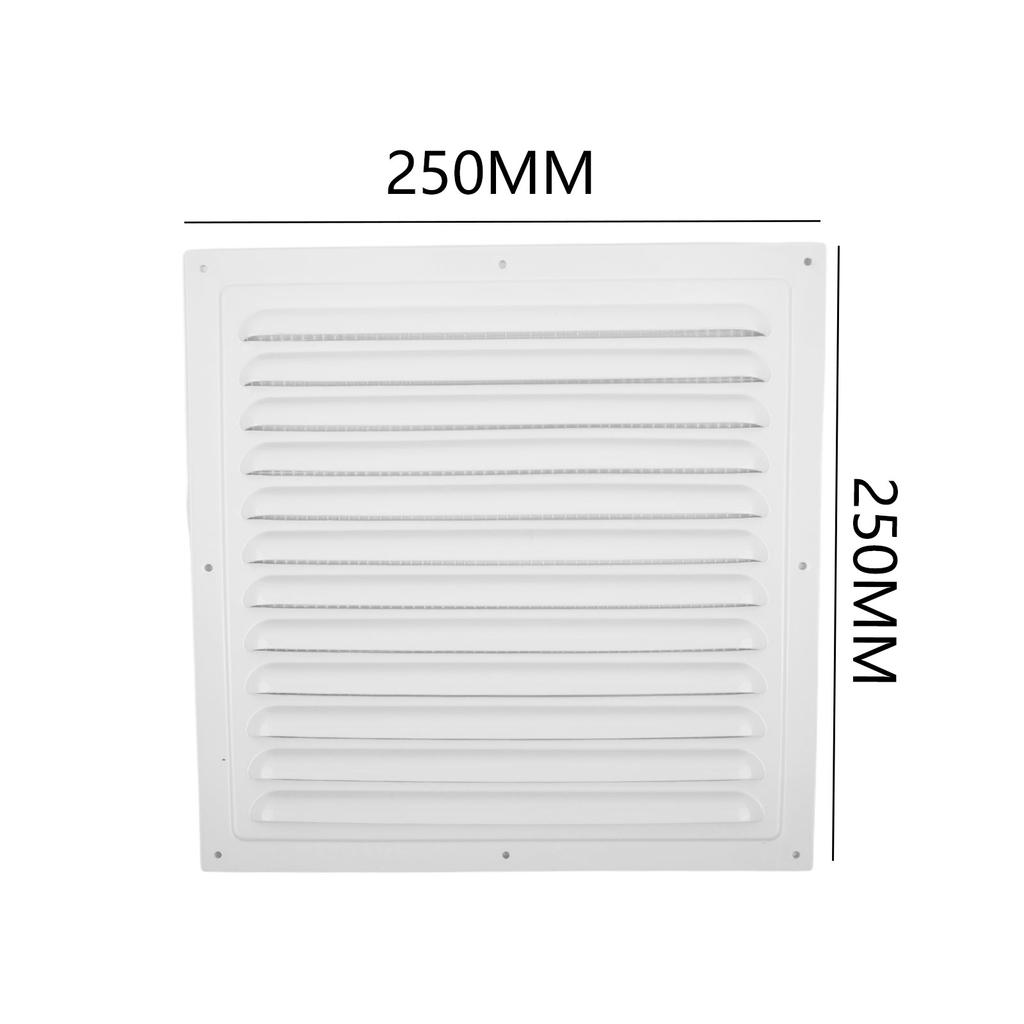 Louver Vent Grille Cover Square Vent Insect Screen Cover Ventilation Grille Vents  Home Office Ventilation 150/200/250/300mm