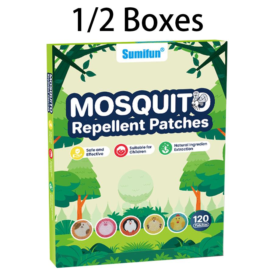 

Sumifun 120/240 шт. Детские мультяшные наклейки от комаров, безвредные для взрослых, летний уличный предмет первой необходимости, пластыри от укусов комаров 120PCS(1 Box)