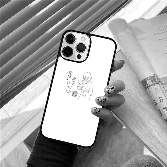Minimal Line Aesthetics Art Coque Shell For iPhone 17 Air 15 16 14 13 12 Pro Max 11 Pro Max Plus Phone Case Cover