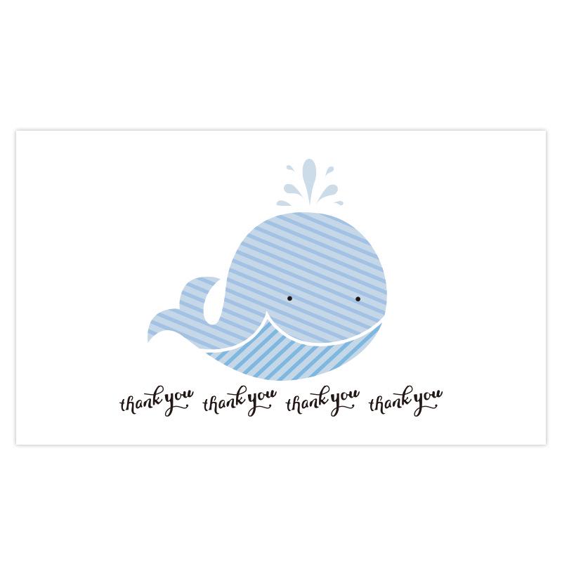 Pink 'Thank You' Cards - 50 Sheets/Pack for Gift Boxes, Decorations, and Postcards