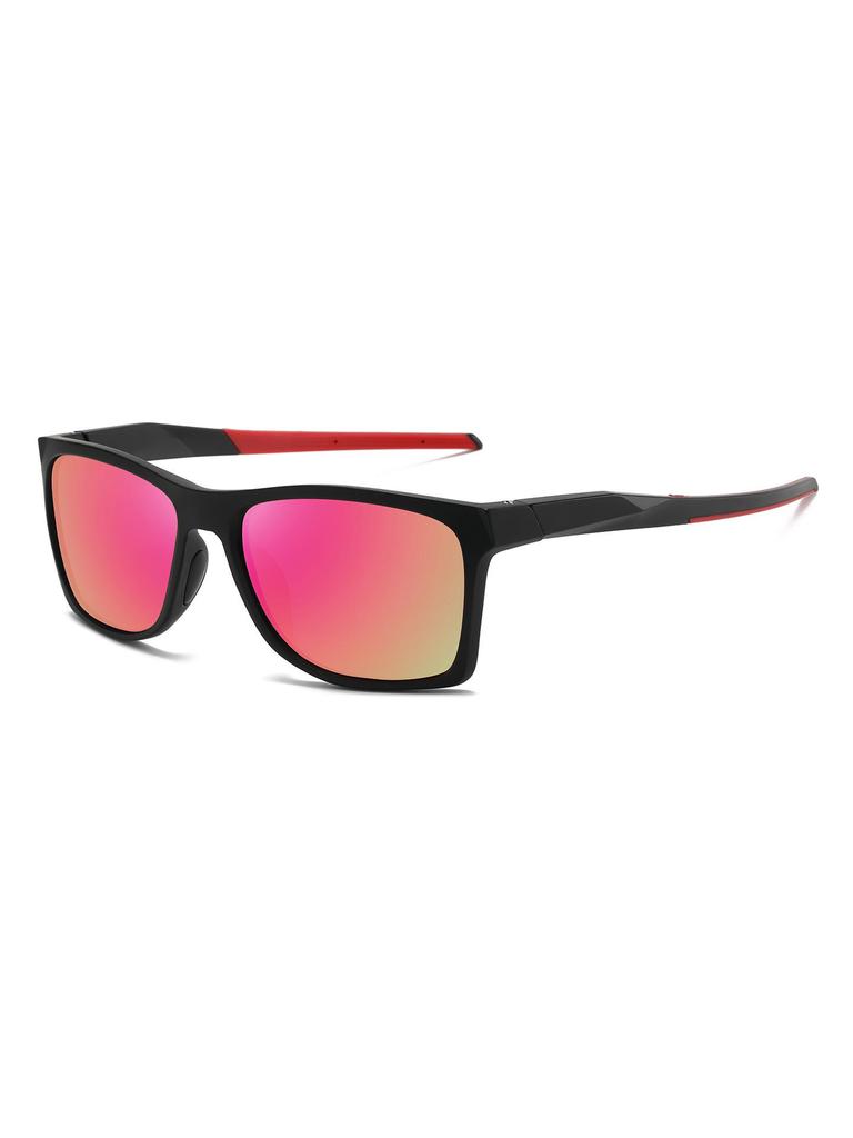 Ultra-Light Men's Polarized Square Sunglasses with Anti-Slip Large Frame for Driving and Cycling.