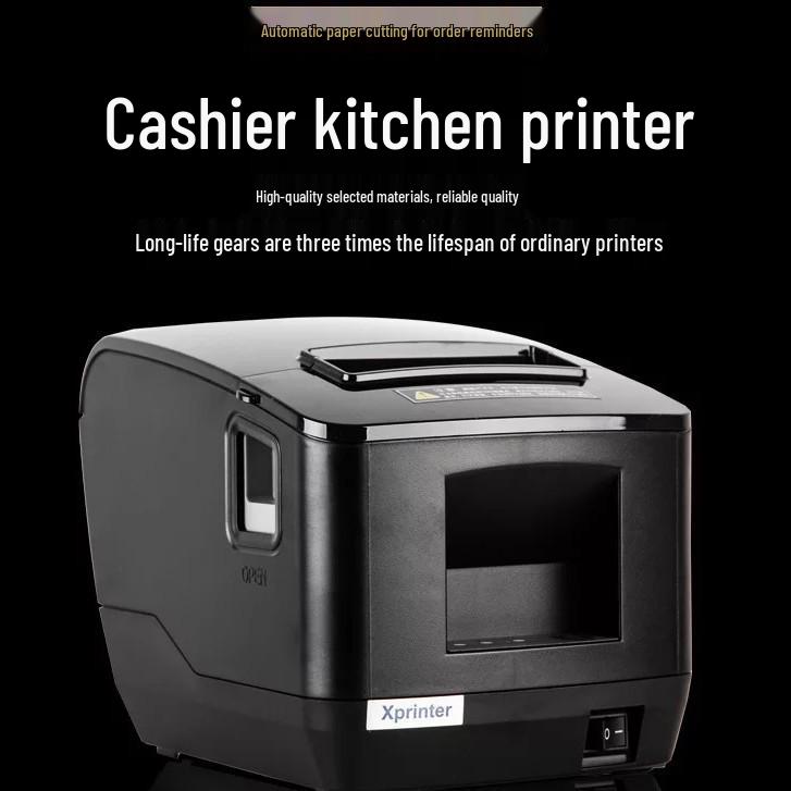 Xinye XP-N200L 80mm Thermal Receipt Printer for Catering, POS, Takeaway, and Kitchen
