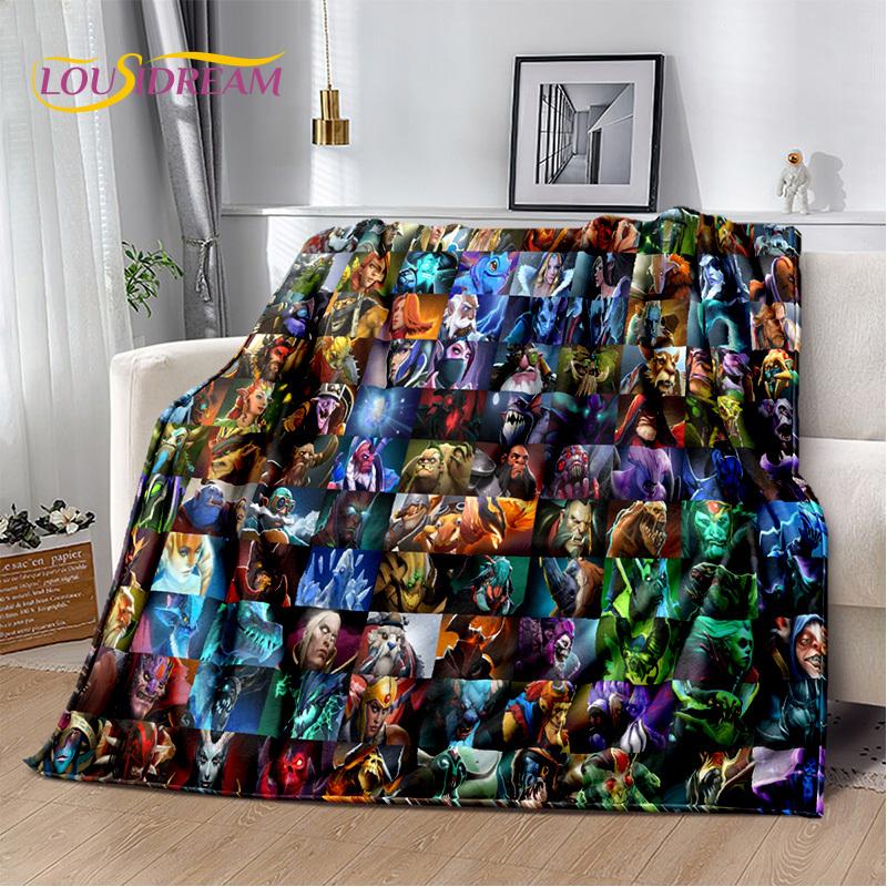 RPG Dota2 Klassiker Spiel Gamer Decke, Weiche Überwurfdecke für Zuhause Schlafzimmer Bett Sofa Picknick Reise Büro Ruhe Decke Kinder