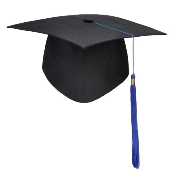 Mortarboard Tassels Solid Color Classic Design Square Board Breathable Decorative Comfortable Unisex Graduation Party Hierophant Hat Headwear