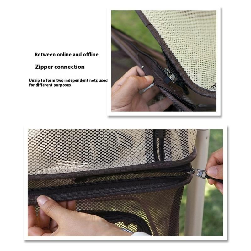 Square Multifunctional Hanging Drying Net Foldable 4 Layer Dishware Organizers For Kitchen & Travel