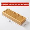 Kitchen Tableware Knife Fork Spoon Box Bamboo Storage Box Chopsticks Restaurant Organizing Box Desktop Storage Drawer Box